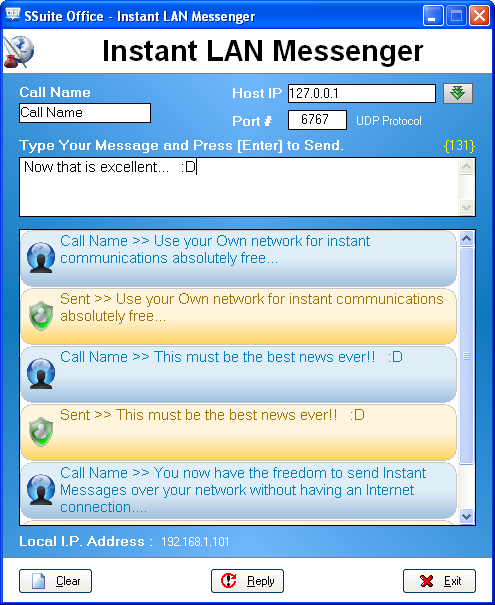 Lan chat software