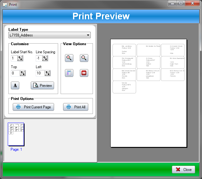 SSuite Label Printer 2.8.4.1 full