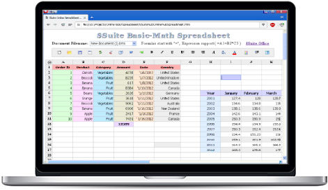  Basic Math Spreadsheet SSuite Office Software Free 