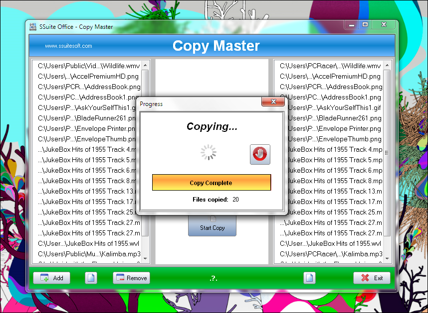 SSuite Copy Master screenshot