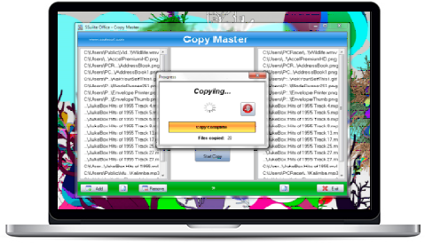 Screenshot of SSuite Copy Master vesrion 2.0 - Created by Van Loo Software - TM