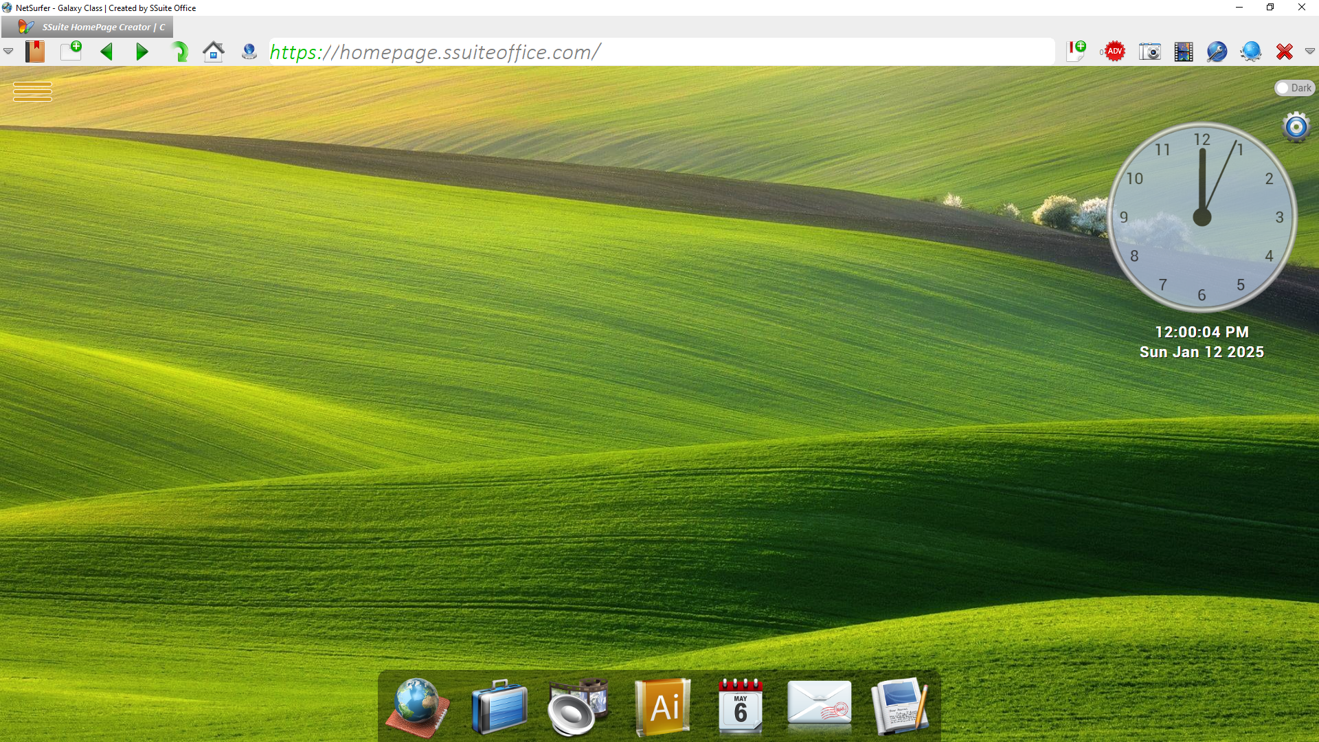 SSuite NetSurfer Browser x64 screenshot